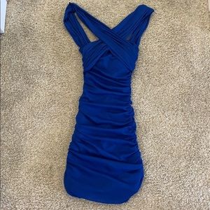 Fitted Small Blue Charlotte Russe Dress (S)